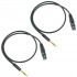 Balanced Interconnect Cable Male Jack 6.35mm TRS to Female XLR 3-Pole OFC Copper 75cm (Pair)
