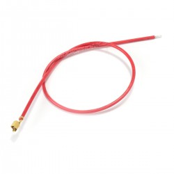 VH 3.96mm Cable Female to Bare Wire 1 Pole No Casing Gold Plated 10cm Red (x10)