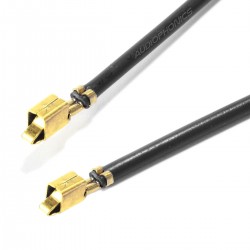 VH 3.96mm Female Cable Without Casing 1 Pole Gold Plated 30cm Black (x10)