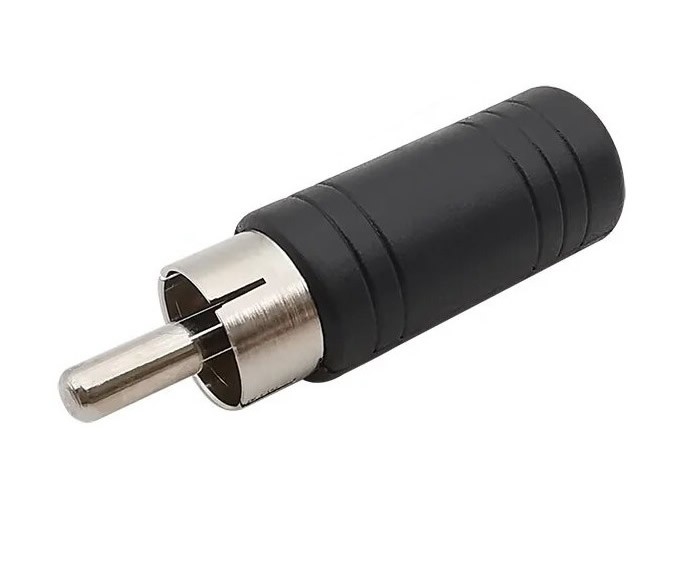 6.35mm female mono to male RCA adapter