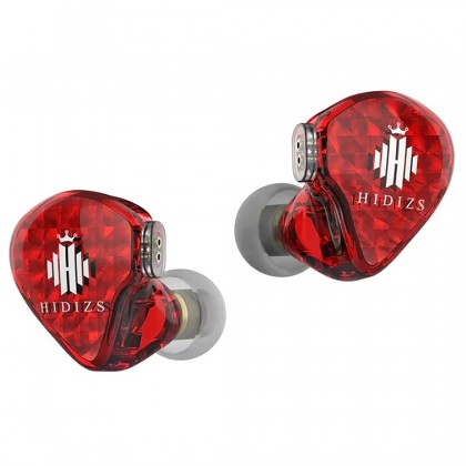 HIDIZS MS1 GALAXY Dynamic IEM In-Ear Monitors Ø10mm 32Ω 108dB 20Hz-40kHz Red