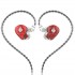 HIDIZS MS1 GALAXY Dynamic IEM In-Ear Monitors Ø10mm 32Ω 108dB 20Hz-40kHz Red