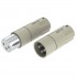 AECO AMI-1060S 3-Pole XLR Male and Female Connector Silver-Plated Tellurium Copper Ø12mm (Pair)