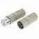 AECO AMI-1060S 3-Pole XLR Male and Female Connector Tellurium Silver-Plated Copper Ø12mm (Pair)