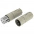 AECO AMI-1060R XLR 3-Pole Male and Female Connectors Rhodium-Plated Tellurium Copper Ø12mm (Pair)