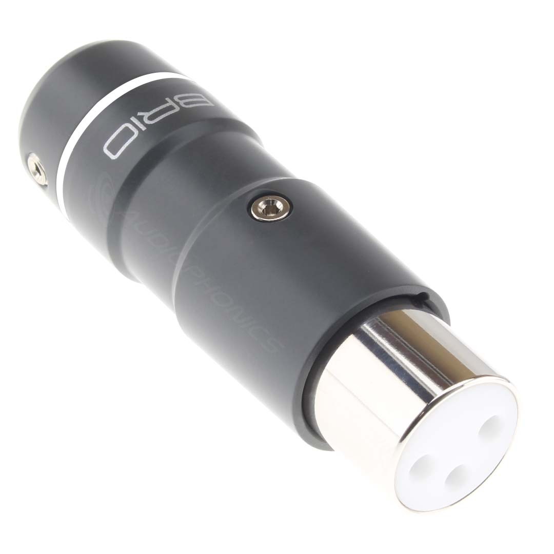 ETI BRIO XLR Female 3-Pole Connector Rhodium-Plated Tellurium Copper Ø12mm White (Unit)