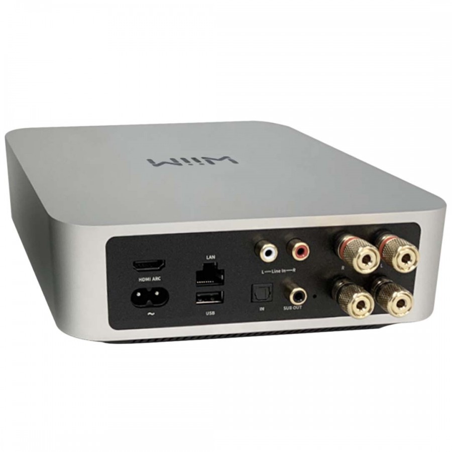 WiiM AMP Stereo Network Amplifier Silver