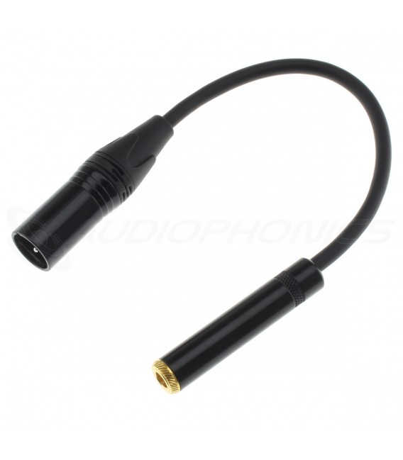 Adaptateur XLR Femelle 3 Broches Vers Jack 6.35mm Mâle Mono - Neuf