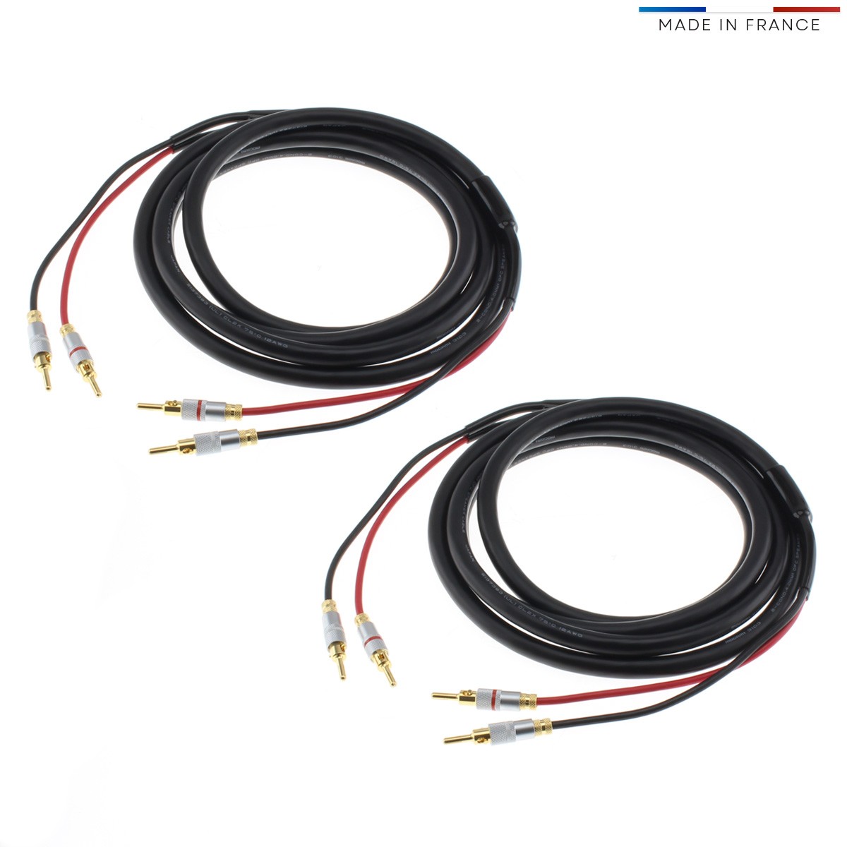 AUDIOPHONICS MOGAMI 3103 High performance Speaker cable OFC Copper 2x 3.96mm² 3m (Pair)