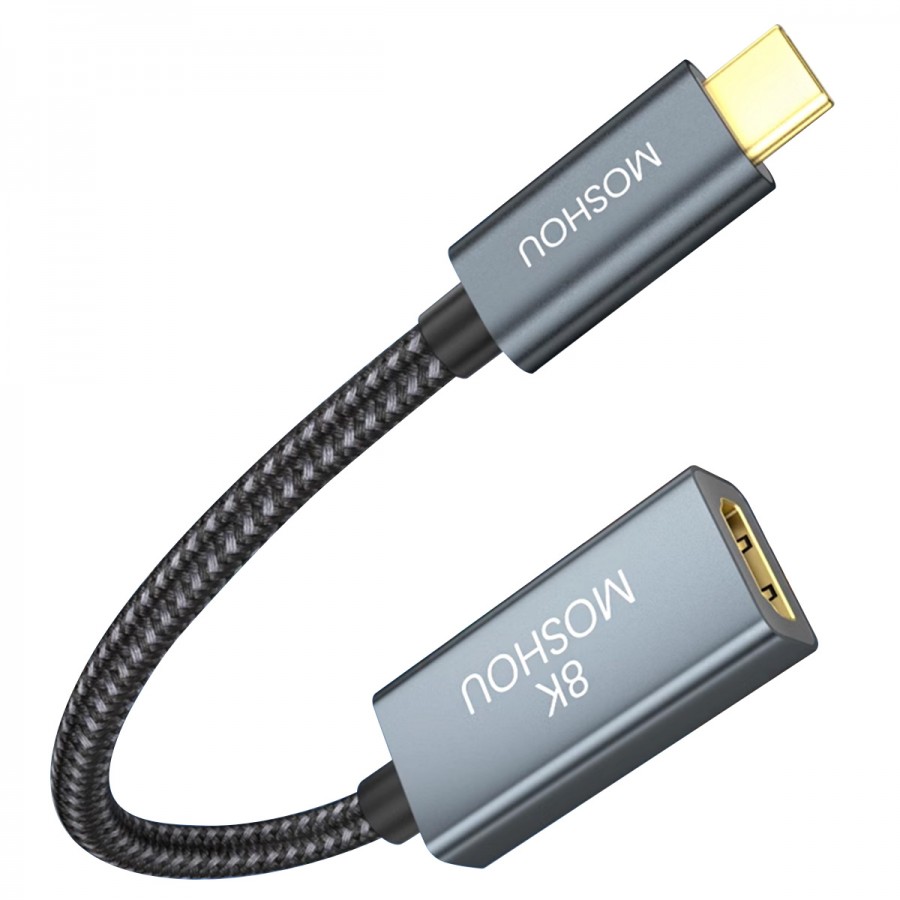 Audiophonics - Adapter Female HDMI 2.1 to Male USB-C 8K HDR 20cm