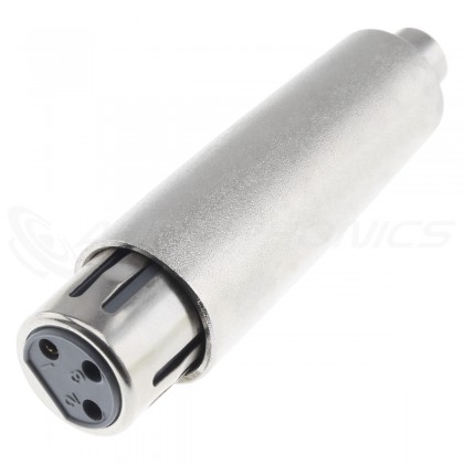 Adaptateur plaqué Or XLR femelle vers RCA femelle