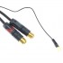 AUDIOPHONICS Phono Cable DIN 5 Pin to 2 RCA + Ground Wire 1.5m