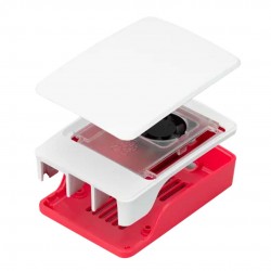 RASPBERRY PI Boîtier Plastique ABS pour Raspberry Pi 5 Rouge / Blanc