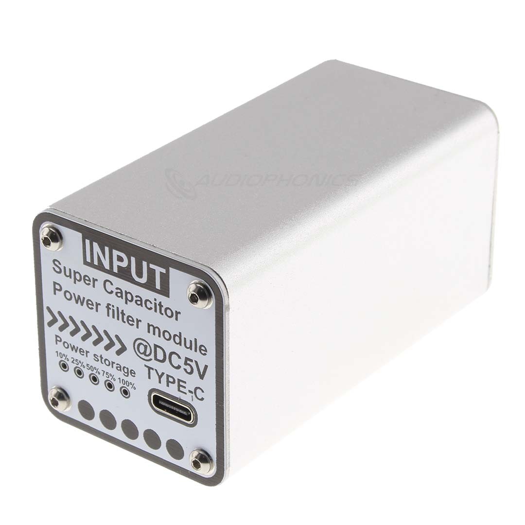 USB 5V Supercapacitor Filter USB-C to USB-C / USB-A