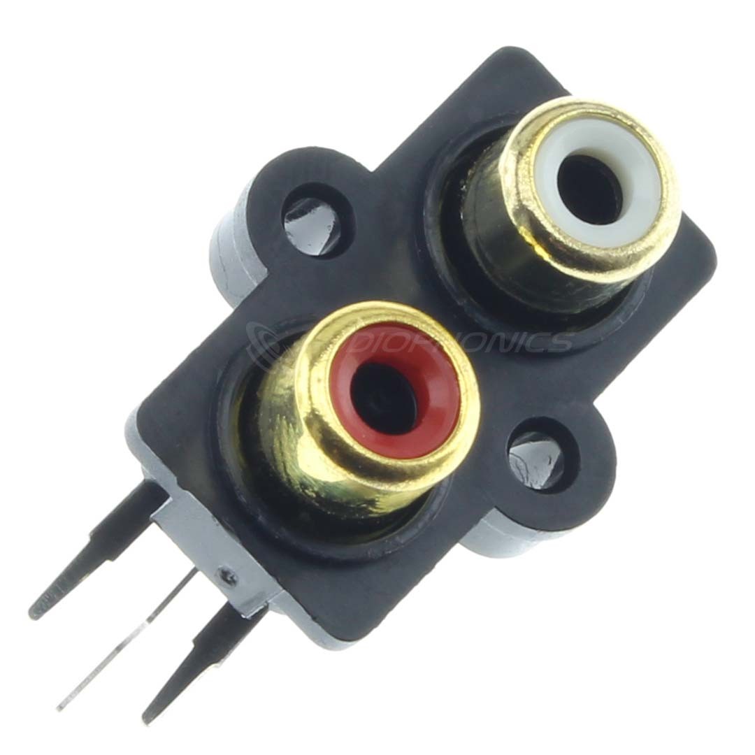 Gold-Plated RCA Socket for PCB