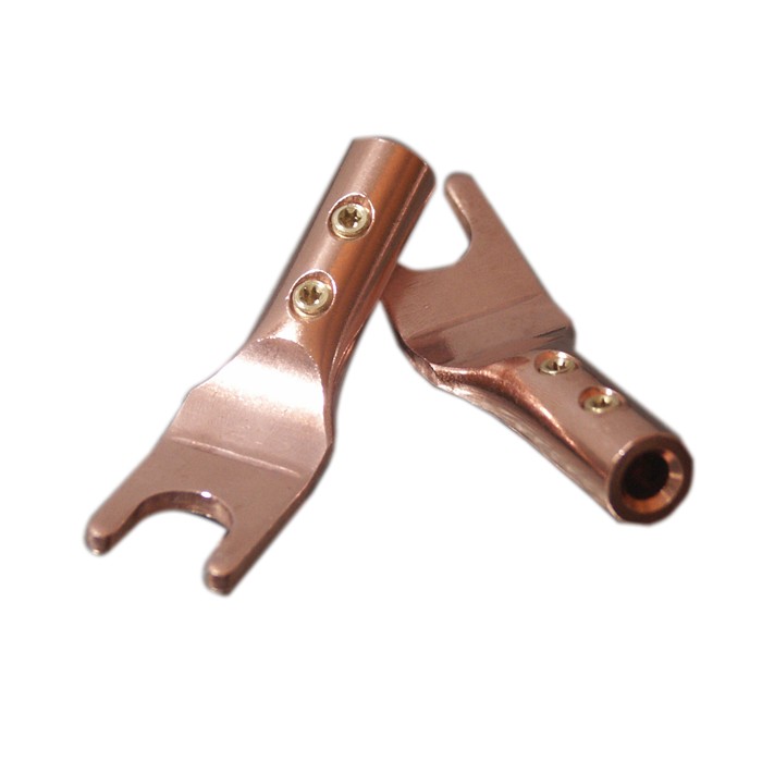 ELECAUDIO TE-FS40NP Spade Plug Tellurium Copper Ø4mm (La paire)