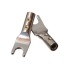 ELECAUDIO TE-FS40AG Spade Plug Tellurium Copper Silver Plated Ø4mm (La paire)