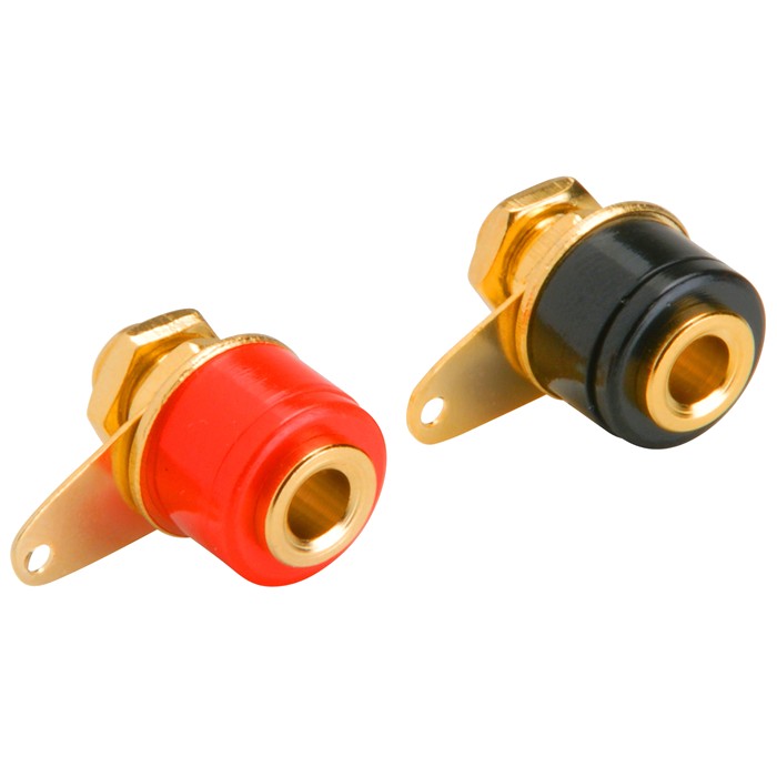 DAYTON AUDIO female Banana Plug Gold Plated (La paire)