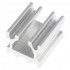 Heatsink Anodized Aluminum TO-92 10x8.5x7mm Silver