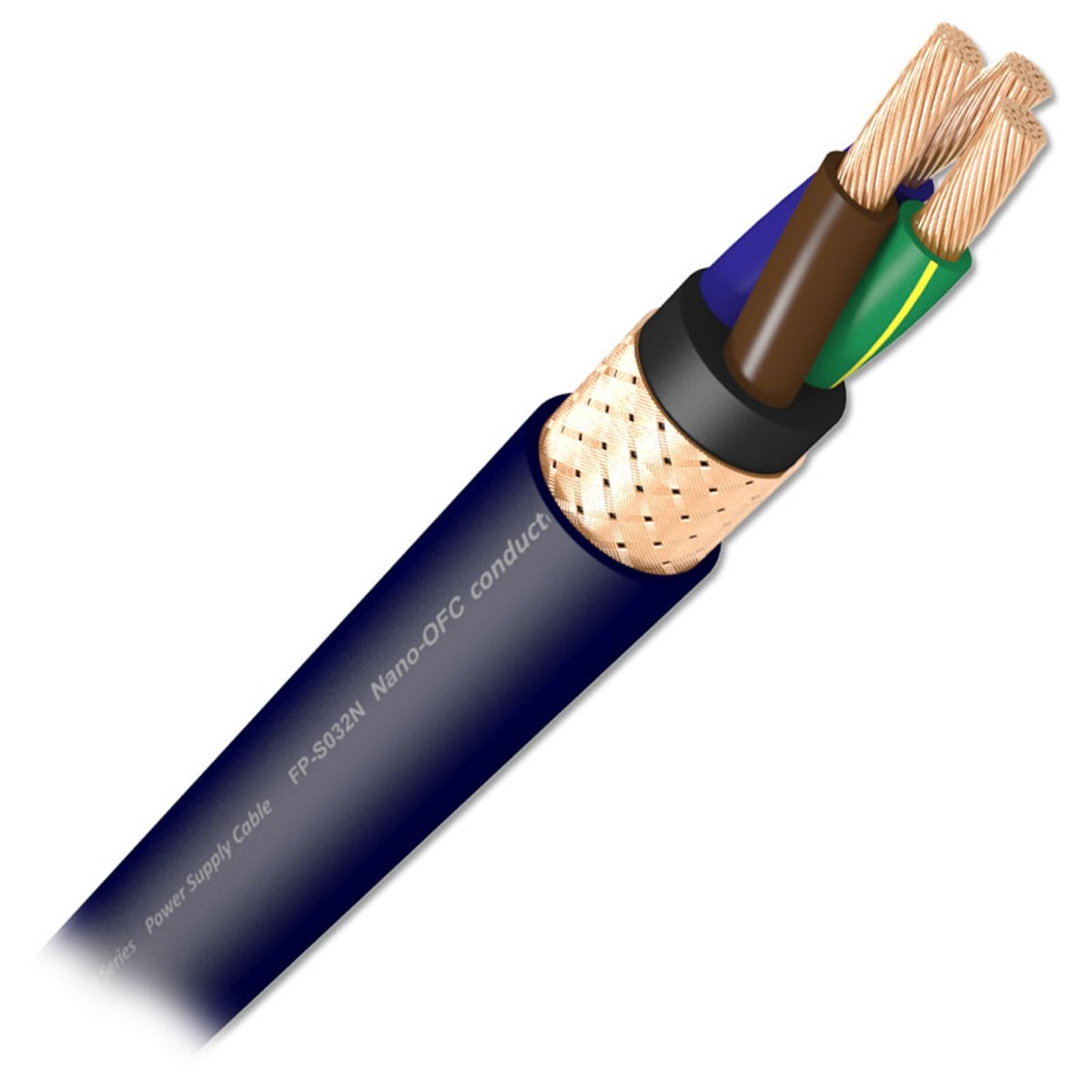 [GRADE S] FURUTECH FP-S032N Power Cord Cable OFC Copper (Alpha) 3x2.5mm² Ø16mm 2.6m