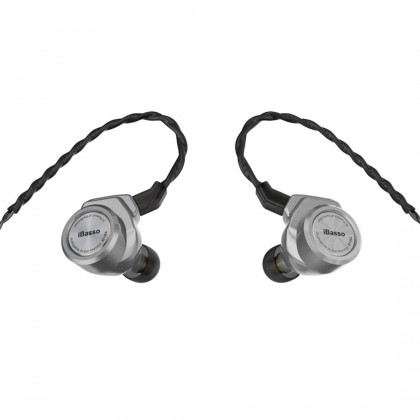 IBASSO 3T-154 Écouteurs intra-auriculaire IEM Driver Dynamique 116dB 16 Ohm 7Hz-41kHz Argent