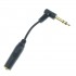 Adaptor Cable Male Stereo Jack 6.35mm to Angled Female Stereo Jack 6.35mm