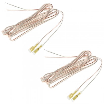 [GRADE S] Cables for Small Loudspeakers Lugs to Bare Wire Tinned Copper 2m (Pair)