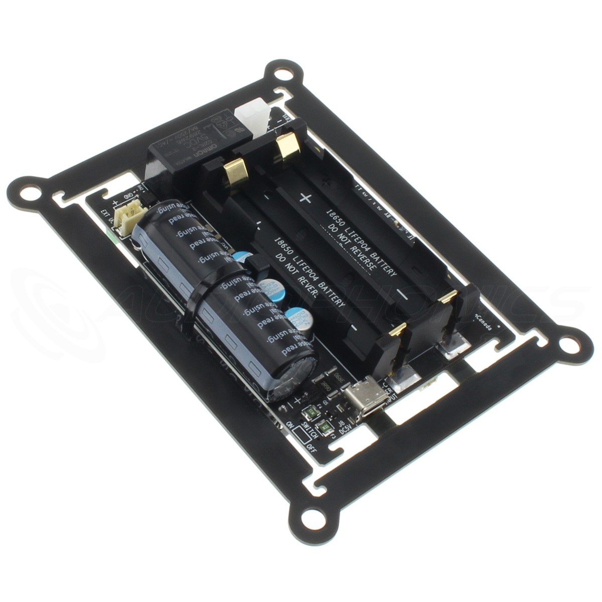 [GRADE S] IAN CANADA PUREPI II Module d'Alimentation Double à Supercondensateur / Batteries pour Raspberry Pi 5V / 3.3V