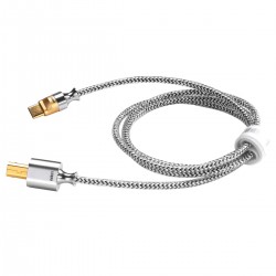 DD TC07BC USB-B to USB-C cable Pure Silver / OFC Copper OTG 50cm