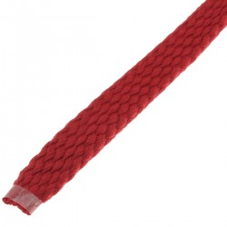 Gaine Coton naturel pour câble Dia. 18 - 25mm rouge