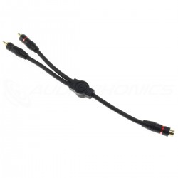 Câble Adaptateur RCA en Y 2x RCA mâles vers 1x RCA femelle 15cm