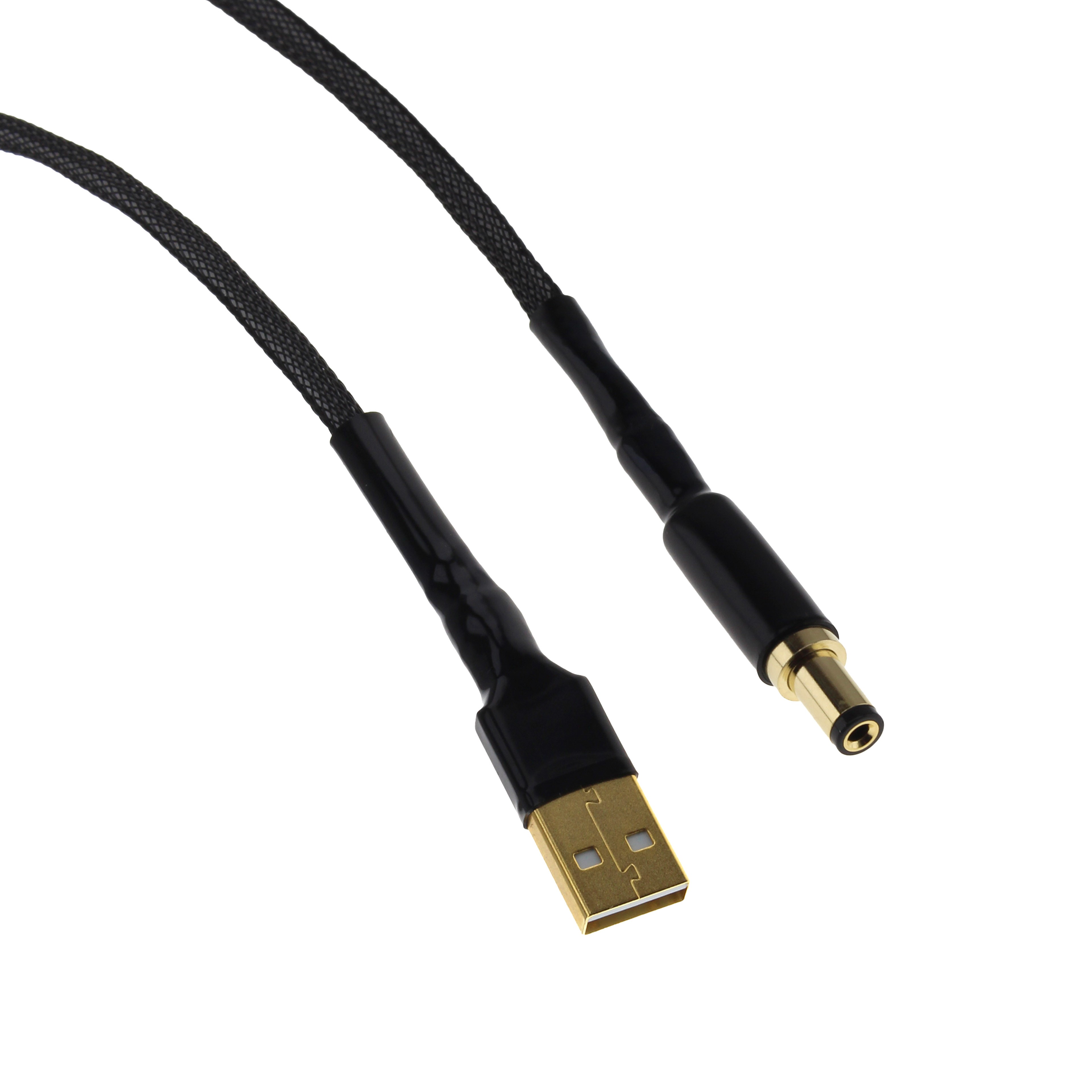 XANGSANE DC05 Câble Alimentation USB-A vers Jack DC5.5/ 2.1mm Plaqué Or 1m