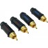 NEOTECH DG-202 Connecteurs RCA Cuivre OFC Plaqué Or Ø9mm (Set x4)