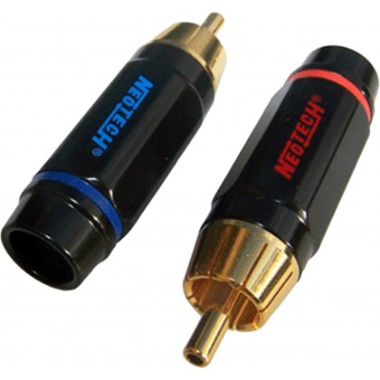 NEOTECH DG-202 Connecteurs RCA Pin central OFC Ø9mm (Set x4)