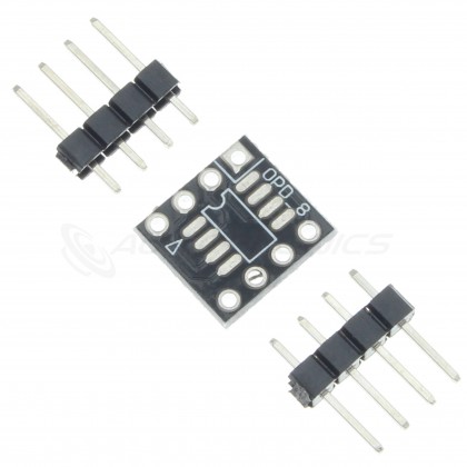 Adapter 2x Single OPA DIP8 to Dual SOIC8