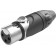 AMPHENOL AXX3F Female 3 Poles XLR Connector Ø8mm