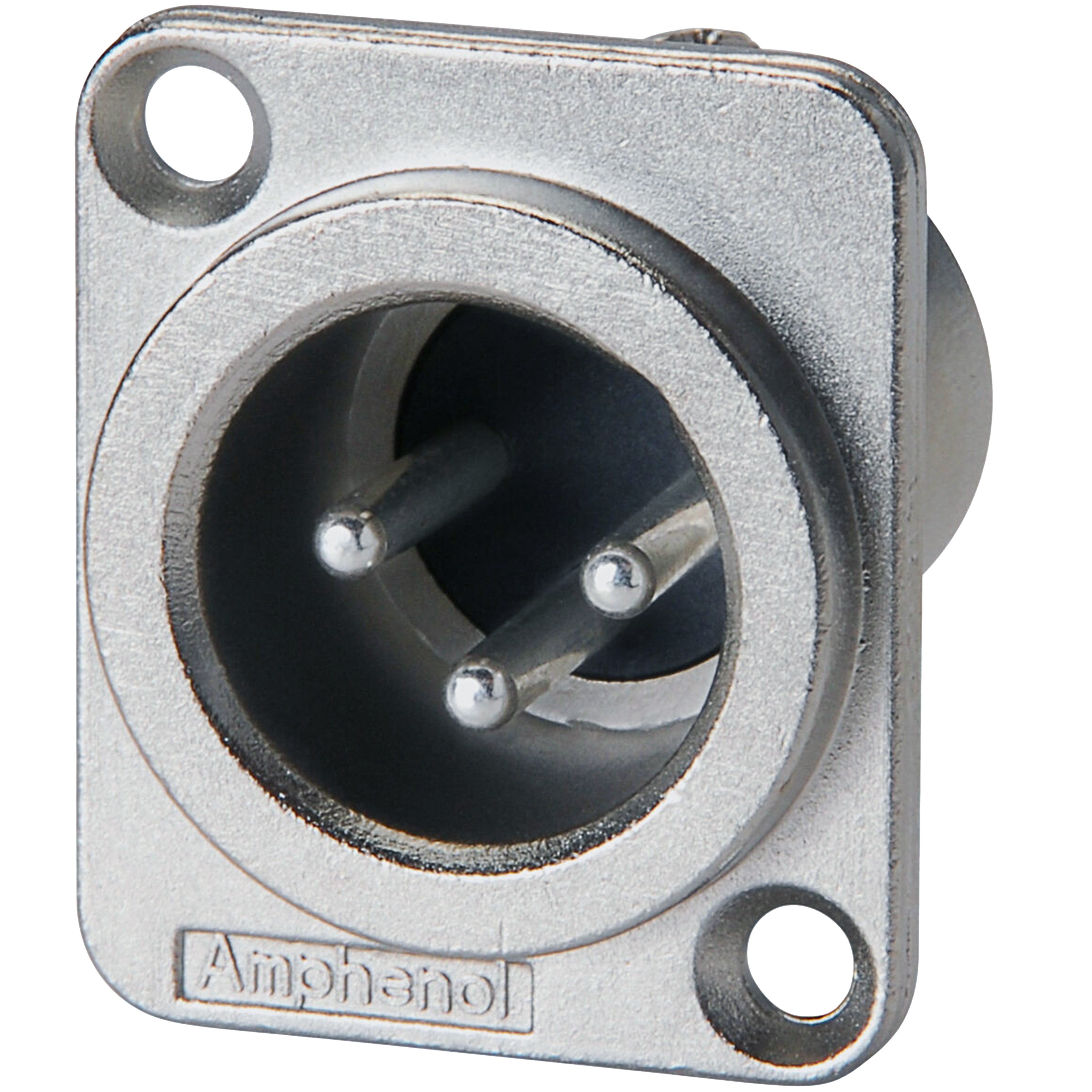 AMPHENOL AC3MMDZ 3 Poles male XLR Socket Silver Plated