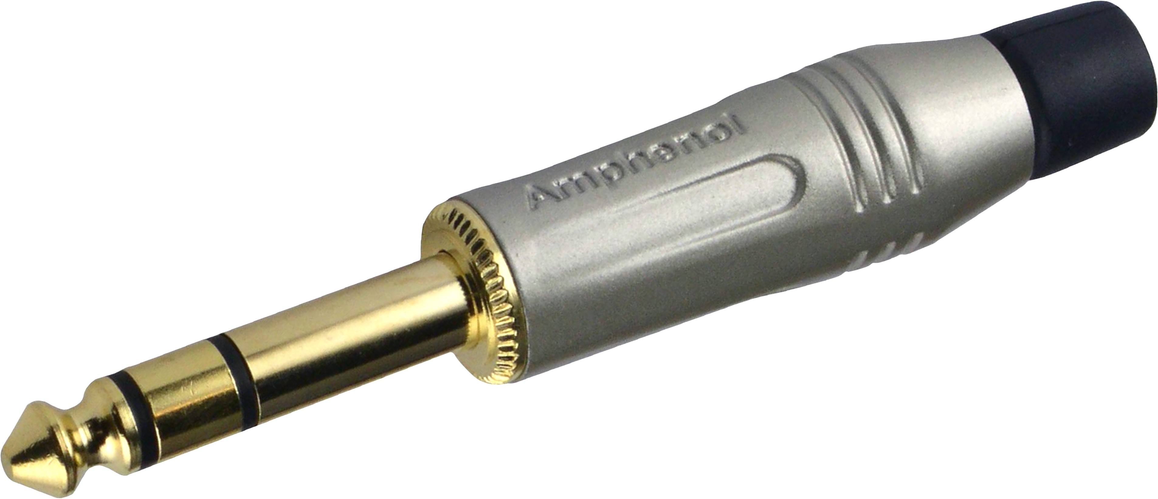 AMPHENOL ACPS-GN-AU Male Stereo Jack 6.35mm Connector Gold Plated Ø7mm