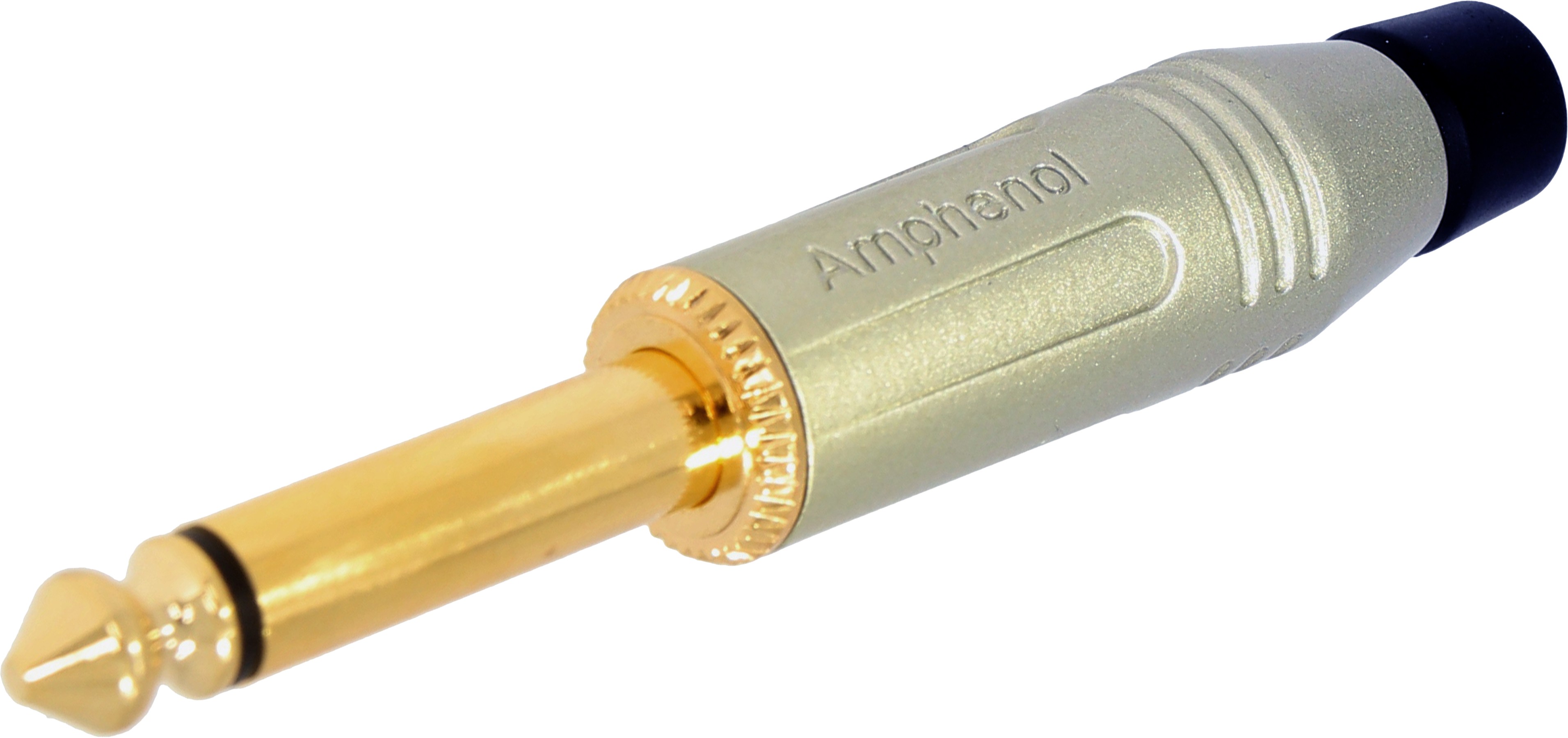 AMPHENOL ACPM-GN-AU Male Mono Jack 6.35mm Connector Gold Plated Ø7mm