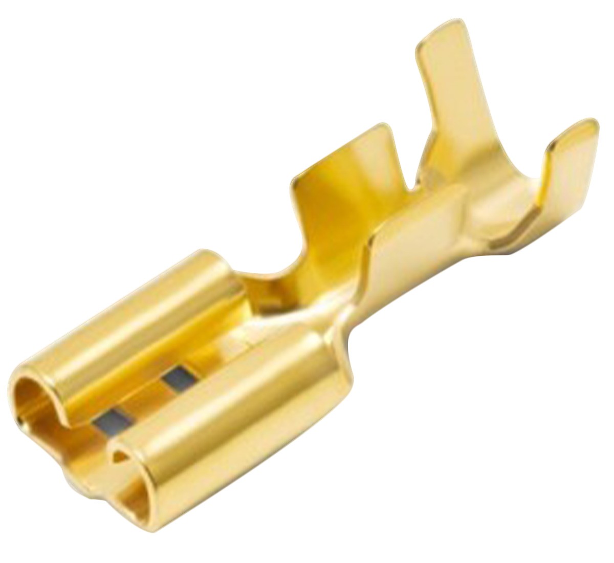 WBT-0655 Cosse Plate Femelle Cuivre OFC Plaquée Or 24k 6.3mm (x10)