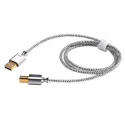 DD TC07BA Câble USB-B vers USB-A Argent Pur / Cuivre OFC OTG 1m