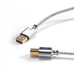 DD TC07BA Câble USB-B vers USB-A Argent Pur / Cuivre OFC OTG 1m