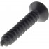 Hexagon Socket Countersunk Head Wood Screws M4x25mm Steel Black (x10)