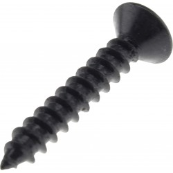 BTR Countersunk Head Wood Screws M6x20mm Steel Black (x10)