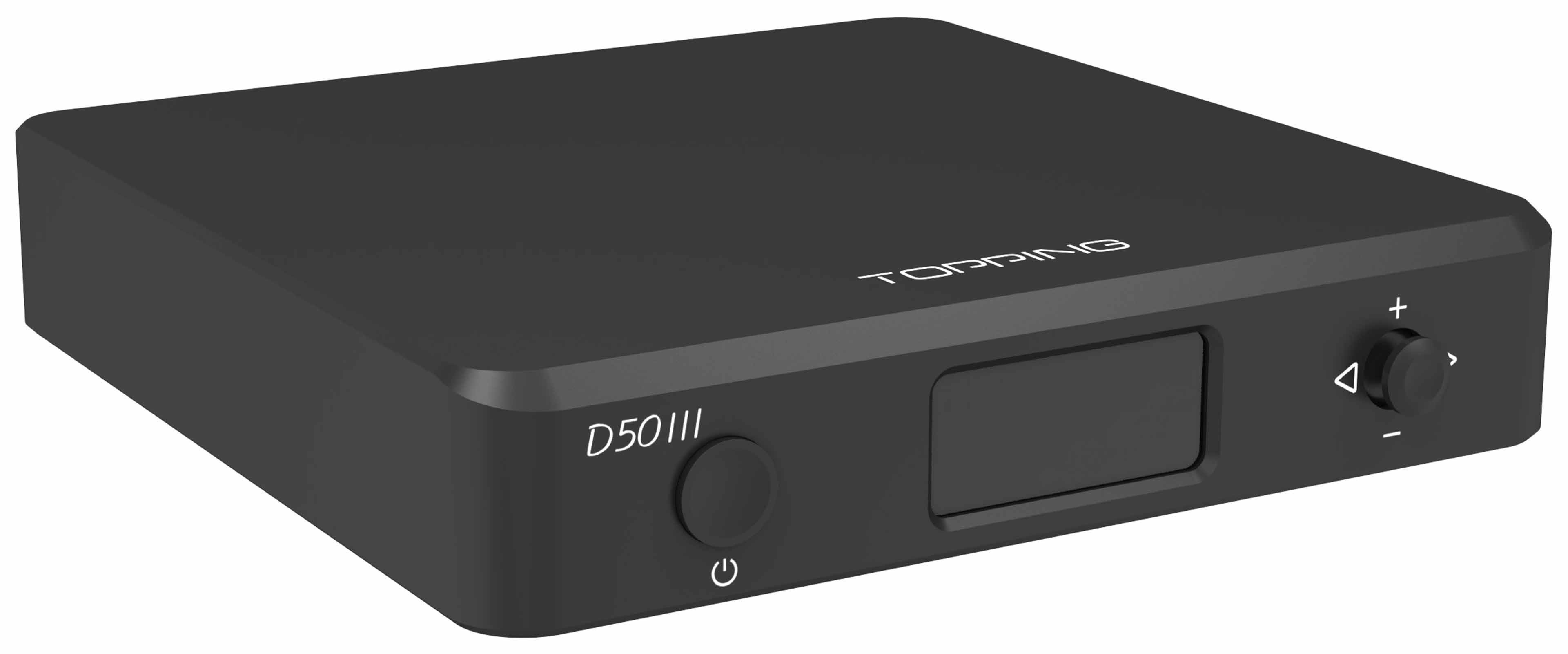 TOPPING D50 III DAC 2x ES9039Q2M XMOS XU316 Bluetooth 5.1 LDAC 32bit 768kHz DSD512 Black