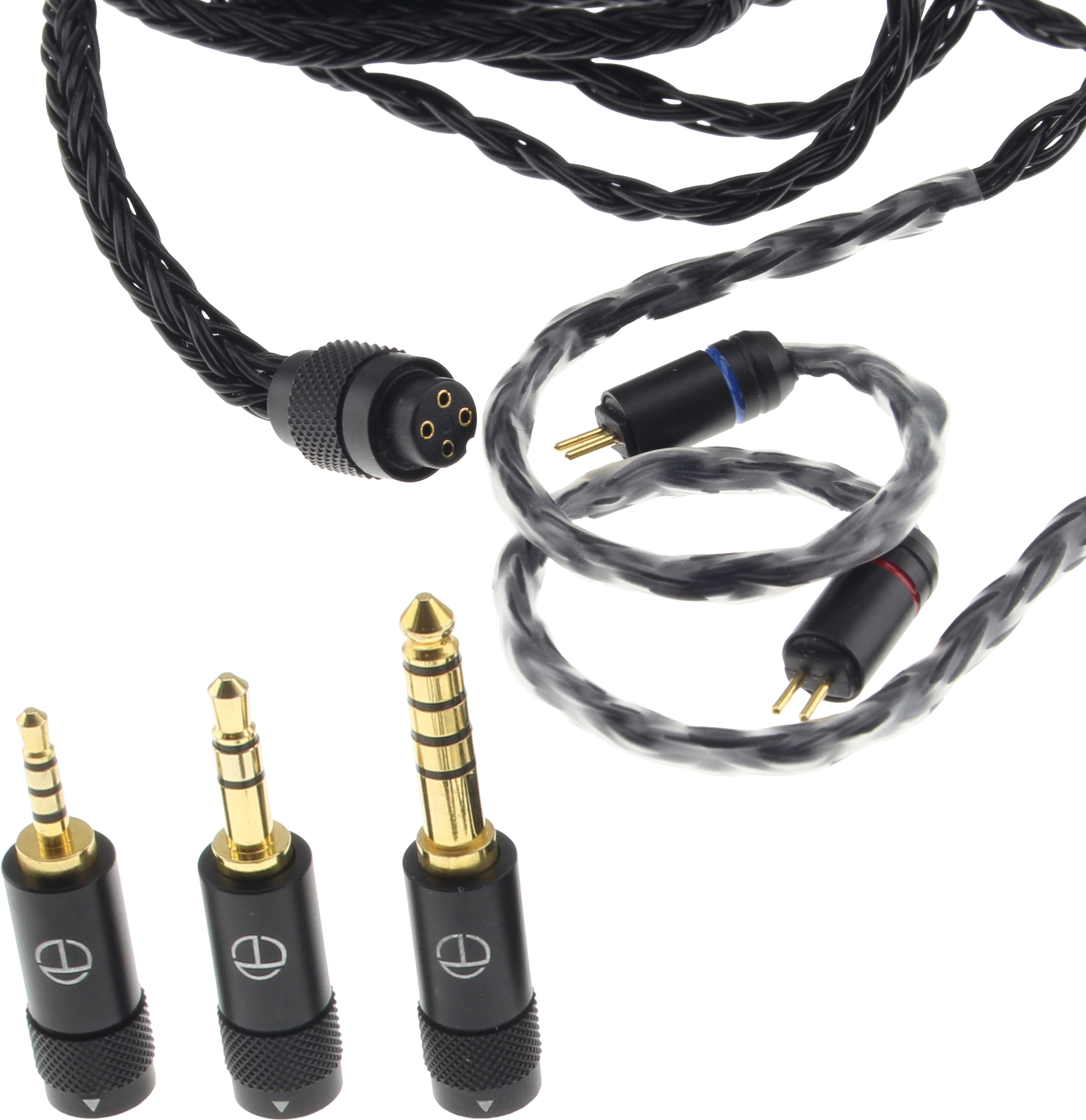 Câble pour Casque Jack 2.5mm / 3.5mm / 4.4mm vers CIEM 0.78mm Stéréo Cuivre OFC 1.2m