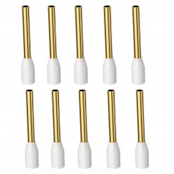 VIBORG VB1518G Cable Crimping Tips with Insulation 24k Gold-Plated Copper 1.5mm² (Set x10)