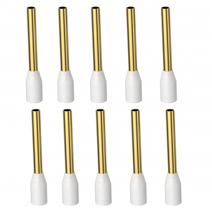 VIBORG VB1518G Cable Crimping Tips with Insulation 24k Gold-Plated Copper 1.5mm² (Set x10)