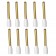 VIBORG VB4018G Embouts à Sertir avec Isolant pour Câble Cuivre Plaqué Or 24k 4mm² (Set x10)