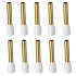 VIBORG VB6018G Embouts à Sertir avec Isolant pour Câble Cuivre Plaqué Or 24k 6mm² (Set x10)